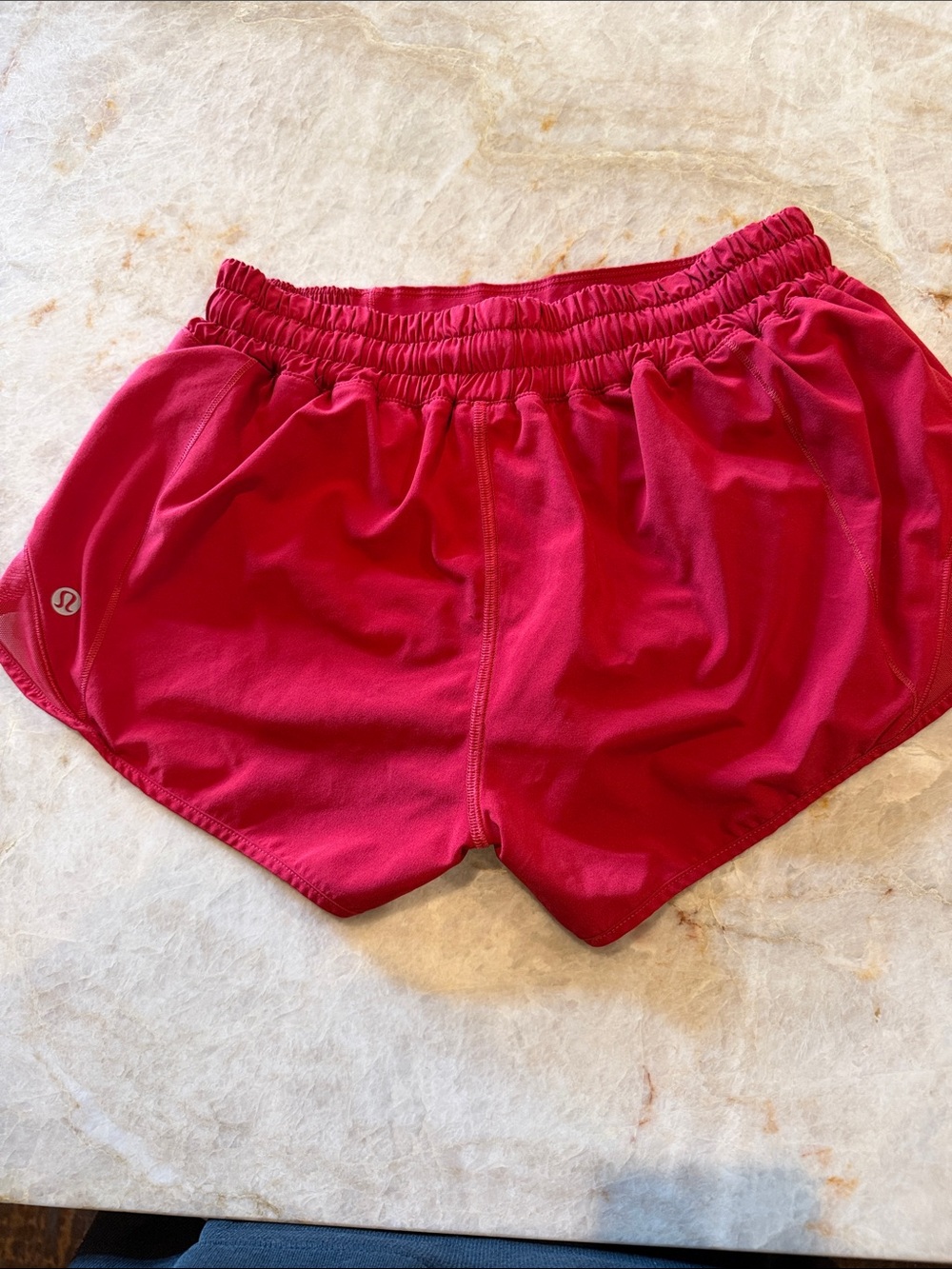 Red lululemon size 6 shorts - Picture 3 of 3